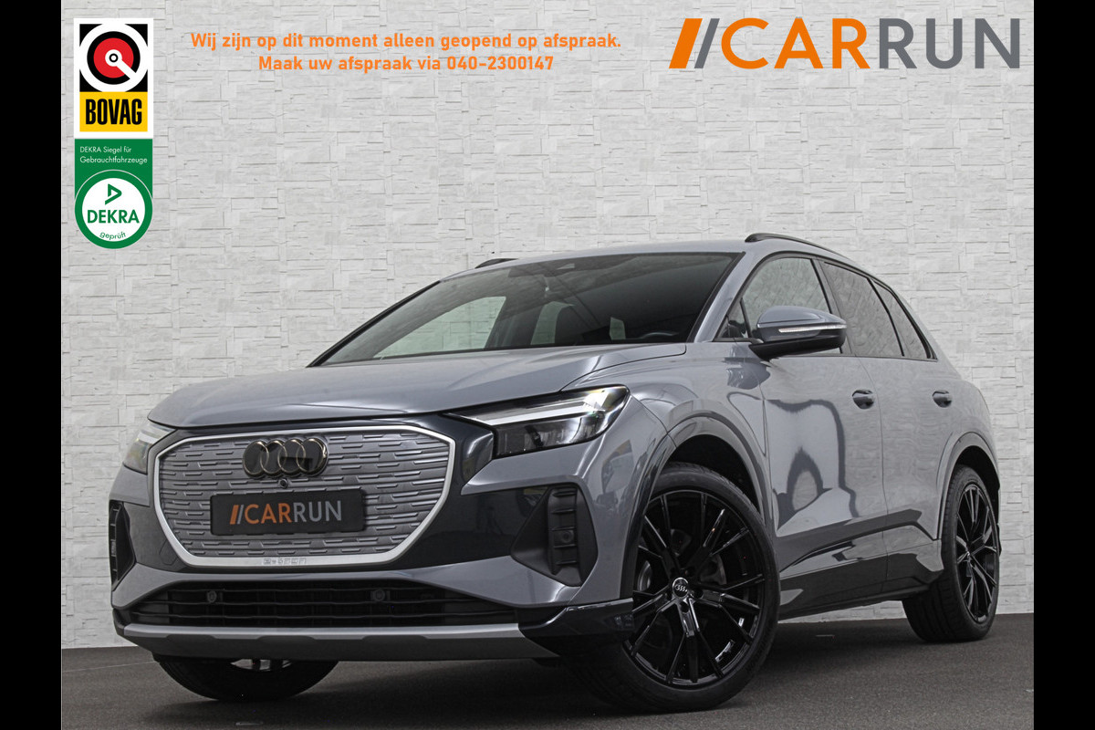Audi Q4 e-tron 40 204PK 77 kWh | #RS-Leder | Uniek-Interieur | ACC | Sportstoelen | Getint Glas | MMI+ | Dynamic-Pakket | Stoelverwarming | Zwarte Hemelbekleding | LED | Lane Assist |