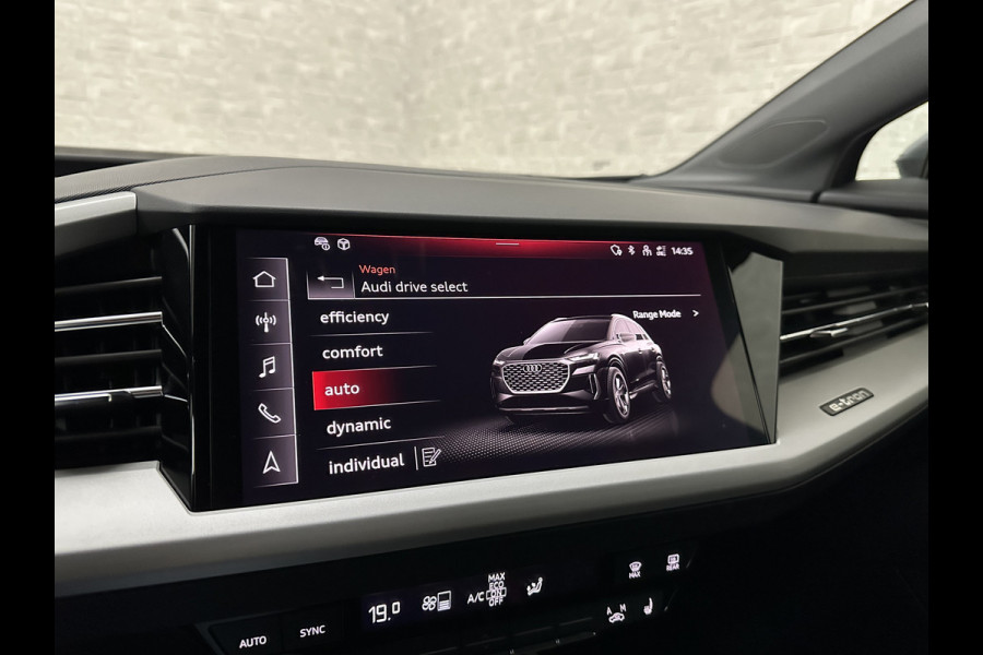 Audi Q4 e-tron 40 204PK 77 kWh | #RS-Leder | Uniek-Interieur | ACC | Sportstoelen | Getint Glas | MMI+ | Dynamic-Pakket | Stoelverwarming | Zwarte Hemelbekleding | LED | Lane Assist |