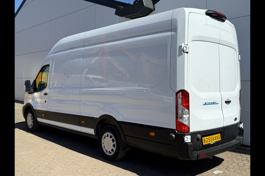 Ford E-Transit 68kWh 184PK L4H3 Elektrisch 317km WLTP 98.1% (SOH) BEV Snelladen Carplay Climate control Cruise control Navigatie 360° Camera Stoelverwarming Parkeersensoren v+a