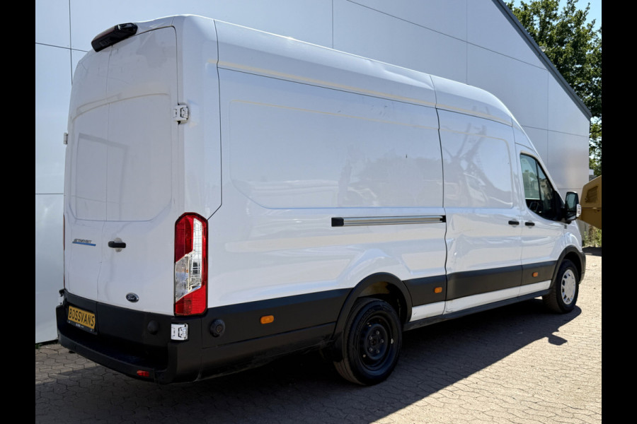 Ford E-Transit 68kWh 184PK L4H3 Elektrisch 317km WLTP 98.1% (SOH) BEV Snelladen Carplay Climate control Cruise control Navigatie 360° Camera Stoelverwarming Parkeersensoren v+a