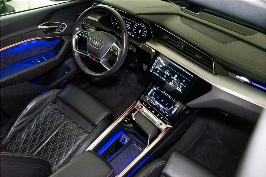Audi e-tron Sportback S Quattro 95 kWh 504PK | Pano | Sfeer | B&O | ACC | Leder | 12 MND Garantie