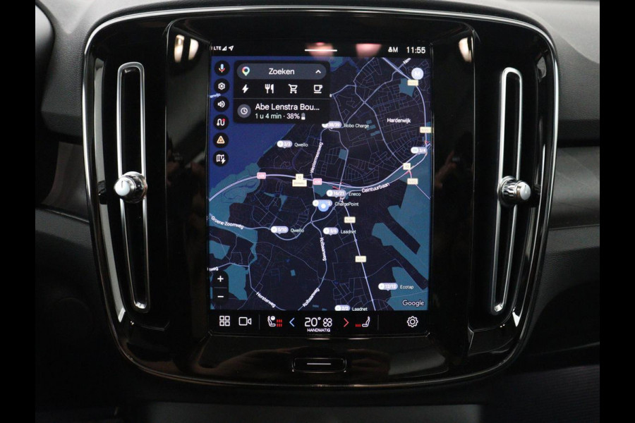 Volvo C40 Recharge Twin Intro Edition 78 kWh | SOH 91,2% | Panoramadak | Leder/alcantara | Memory | Stuur/stoel verwarming | Carplay | Harman/Kardon | 360 camera | Park assist