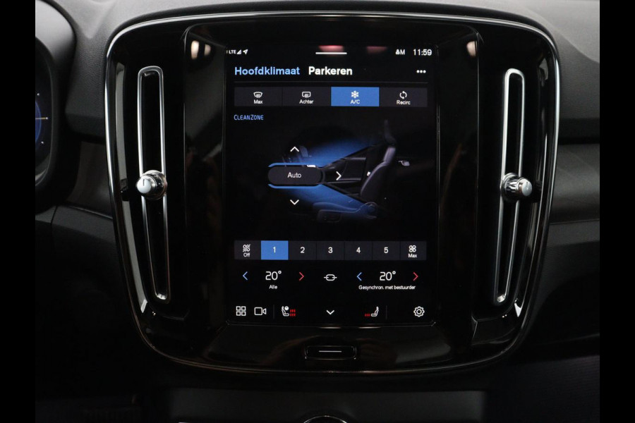 Volvo C40 Recharge Twin Intro Edition 78 kWh | SOH 91,2% | Panoramadak | Leder/alcantara | Memory | Stuur/stoel verwarming | Carplay | Harman/Kardon | 360 camera | Park assist