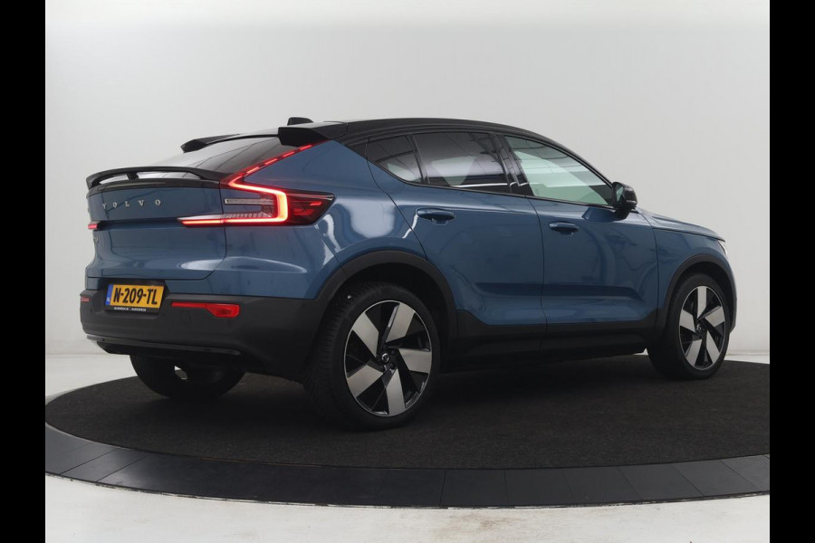 Volvo C40 Recharge Twin Intro Edition 78 kWh | SOH 91,2% | Panoramadak | Leder/alcantara | Memory | Stuur/stoel verwarming | Carplay | Harman/Kardon | 360 camera | Park assist