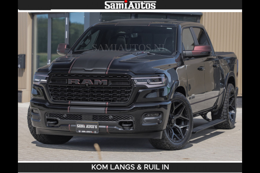 Dodge Ram Limited 540 PK | HUD | LUCHTVERING | MASSAGE | PASSAGIERSSCHERM | De Meest Luxe en Volle Pick-Up in zijn Klasse | Comfortabele Dubbele Cabine met Royale 5 Zitplaatsen | BPM vrij | Nu Leverbaar uit Voorraad | Voorraad Nr 2335 - 5153 | De specialist in Amerikaanse pick‑ups in Nederland en Europa.
