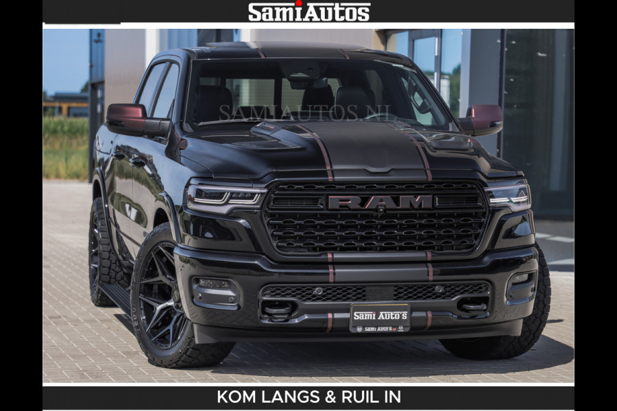 Dodge Ram Limited 540 PK | HUD | LUCHTVERING | MASSAGE | PASSAGIERSSCHERM | De Meest Luxe en Volle Pick-Up in zijn Klasse | Comfortabele Dubbele Cabine met Royale 5 Zitplaatsen | BPM vrij | Nu Leverbaar uit Voorraad | Voorraad Nr 2335 - 5153 | De specialist in Amerikaanse pick‑ups in Nederland en Europa.