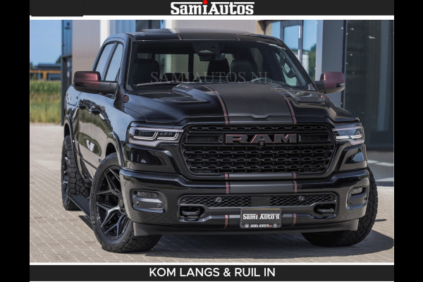 Dodge Ram Limited 540 PK | HUD | LUCHTVERING | MASSAGE | PASSAGIERSSCHERM | De Meest Luxe en Volle Pick-Up in zijn Klasse | Comfortabele Dubbele Cabine met Royale 5 Zitplaatsen | BPM vrij | Nu Leverbaar uit Voorraad | Voorraad Nr 2335 - 5153 | De specialist in Amerikaanse pick‑ups in Nederland en Europa.