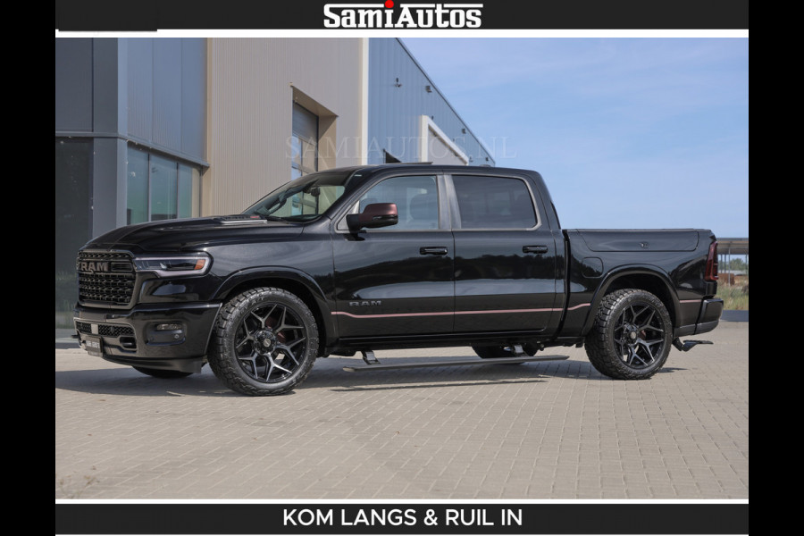 Dodge Ram Limited 540 PK | HUD | LUCHTVERING | MASSAGE | PASSAGIERSSCHERM | De Meest Luxe en Volle Pick-Up in zijn Klasse | Comfortabele Dubbele Cabine met Royale 5 Zitplaatsen | BPM vrij | Nu Leverbaar uit Voorraad | Voorraad Nr 2335 - 5153 | De specialist in Amerikaanse pick‑ups in Nederland en Europa.