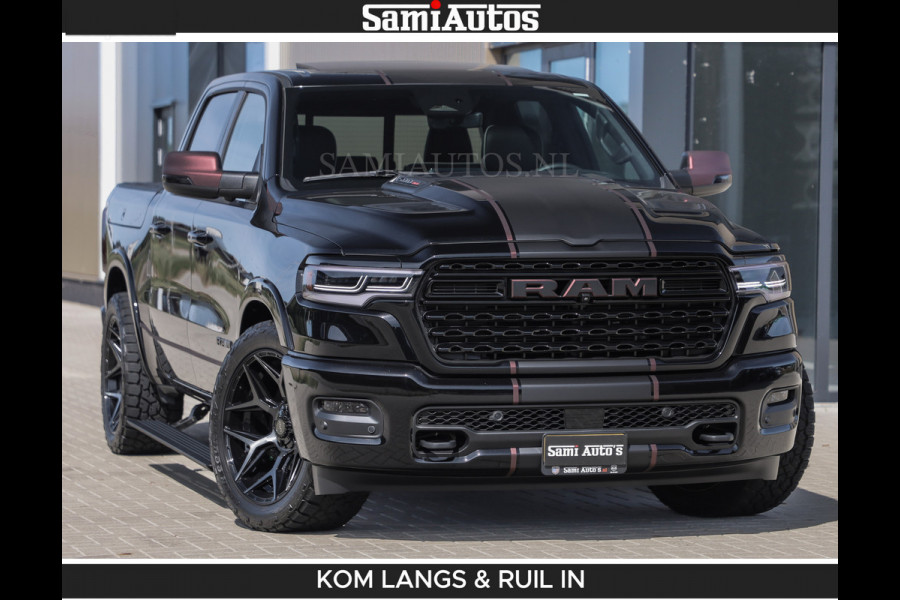 Dodge Ram Limited 540 PK | HUD | LUCHTVERING | MASSAGE | PASSAGIERSSCHERM | De Meest Luxe en Volle Pick-Up in zijn Klasse | Comfortabele Dubbele Cabine met Royale 5 Zitplaatsen | BPM vrij | Nu Leverbaar uit Voorraad | Voorraad Nr 2335 - 5153 | De specialist in Amerikaanse pick‑ups in Nederland en Europa.