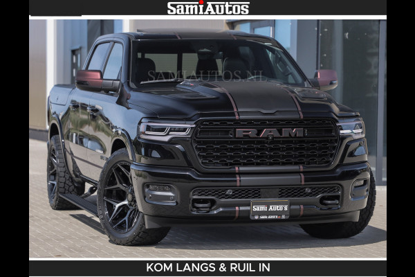 Dodge Ram Limited 540 PK | HUD | LUCHTVERING | MASSAGE | PASSAGIERSSCHERM | De Meest Luxe en Volle Pick-Up in zijn Klasse | Comfortabele Dubbele Cabine met Royale 5 Zitplaatsen | BPM vrij | Nu Leverbaar uit Voorraad | Voorraad Nr 2335 - 5153 | De specialist in Amerikaanse pick‑ups in Nederland en Europa.