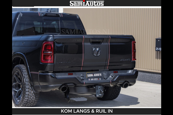 Dodge Ram Limited 540 PK | HUD | LUCHTVERING | MASSAGE | PASSAGIERSSCHERM | De Meest Luxe en Volle Pick-Up in zijn Klasse | Comfortabele Dubbele Cabine met Royale 5 Zitplaatsen | BPM vrij | Nu Leverbaar uit Voorraad | Voorraad Nr 2335 - 5153 | De specialist in Amerikaanse pick‑ups in Nederland en Europa.