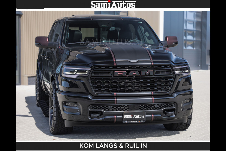 Dodge Ram Limited 540 PK | HUD | LUCHTVERING | MASSAGE | PASSAGIERSSCHERM | De Meest Luxe en Volle Pick-Up in zijn Klasse | Comfortabele Dubbele Cabine met Royale 5 Zitplaatsen | BPM vrij | Nu Leverbaar uit Voorraad | Voorraad Nr 2335 - 5153 | De specialist in Amerikaanse pick‑ups in Nederland en Europa.