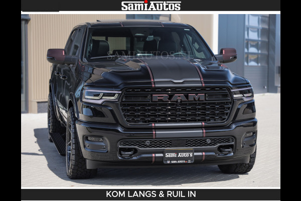 Dodge Ram Limited 540 PK | HUD | LUCHTVERING | MASSAGE | PASSAGIERSSCHERM | De Meest Luxe en Volle Pick-Up in zijn Klasse | Comfortabele Dubbele Cabine met Royale 5 Zitplaatsen | BPM vrij | Nu Leverbaar uit Voorraad | Voorraad Nr 2335 - 5153 | De specialist in Amerikaanse pick‑ups in Nederland en Europa.