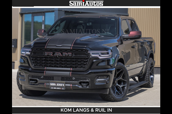 Dodge Ram Limited 540 PK | HUD | LUCHTVERING | MASSAGE | PASSAGIERSSCHERM | De Meest Luxe en Volle Pick-Up in zijn Klasse | Comfortabele Dubbele Cabine met Royale 5 Zitplaatsen | BPM vrij | Nu Leverbaar uit Voorraad | Voorraad Nr 2335 - 5153 | De specialist in Amerikaanse pick‑ups in Nederland en Europa.