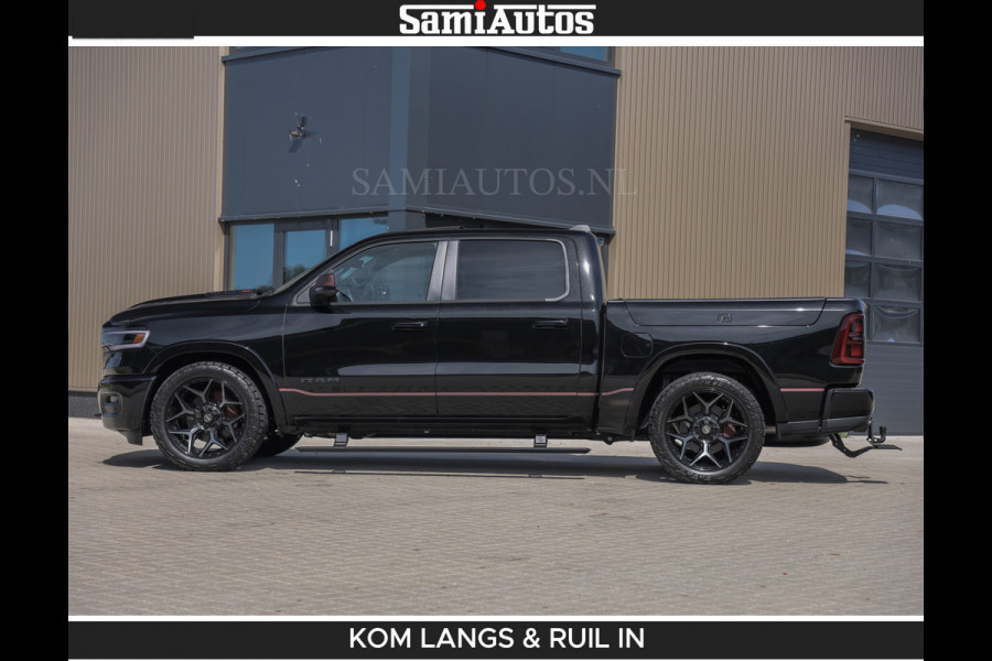 Dodge Ram Limited 540 PK | HUD | LUCHTVERING | MASSAGE | PASSAGIERSSCHERM | De Meest Luxe en Volle Pick-Up in zijn Klasse | Comfortabele Dubbele Cabine met Royale 5 Zitplaatsen | BPM vrij | Nu Leverbaar uit Voorraad | Voorraad Nr 2335 - 5153 | De specialist in Amerikaanse pick‑ups in Nederland en Europa.