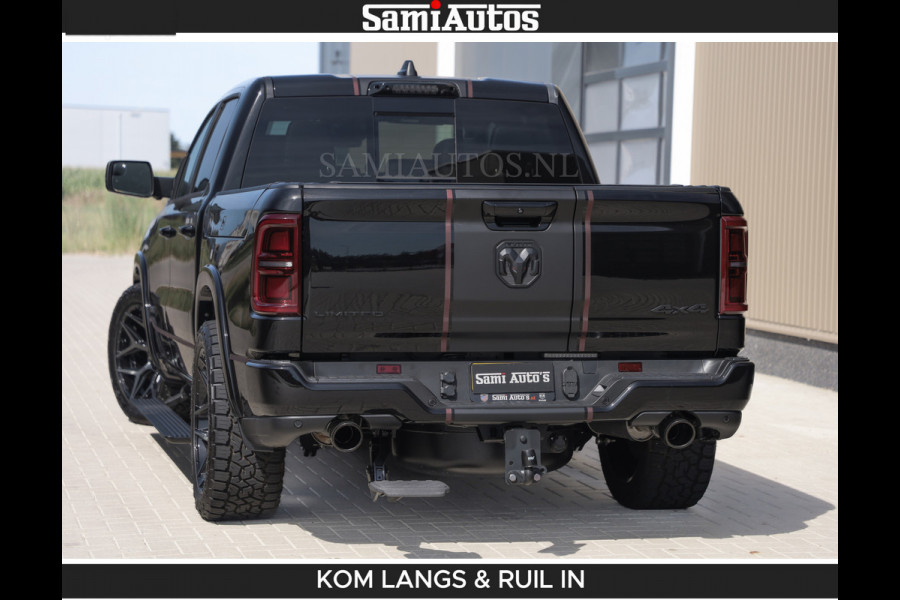 Dodge Ram Limited 540 PK | HUD | LUCHTVERING | MASSAGE | PASSAGIERSSCHERM | De Meest Luxe en Volle Pick-Up in zijn Klasse | Comfortabele Dubbele Cabine met Royale 5 Zitplaatsen | BPM vrij | Nu Leverbaar uit Voorraad | Voorraad Nr 2335 - 5153 | De specialist in Amerikaanse pick‑ups in Nederland en Europa.