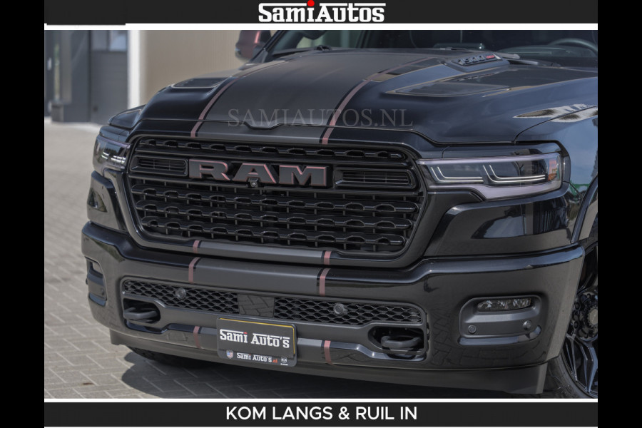 Dodge Ram Limited 540 PK | HUD | LUCHTVERING | MASSAGE | PASSAGIERSSCHERM | De Meest Luxe en Volle Pick-Up in zijn Klasse | Comfortabele Dubbele Cabine met Royale 5 Zitplaatsen | BPM vrij | Nu Leverbaar uit Voorraad | Voorraad Nr 2335 - 5153 | De specialist in Amerikaanse pick‑ups in Nederland en Europa.