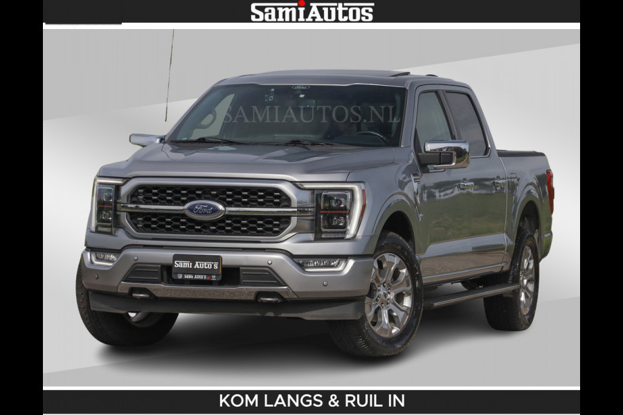 Ford USA F-150 PLATINUM | MASSAGE | PANO | GROOTSCHERM | COMFORT STOELEN | ADAPTIVE CRUISE | DC | DUBBELE CABINE | FACELIFT MODEL | GROOT SCHERM | 5 PERSOONS | DC | DASH CAM | MASSAGE | | De specialist in Amerikaanse pick‑ups in Nederland en Europa.