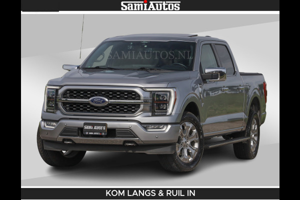 Ford USA F-150 PLATINUM | MASSAGE | PANO | GROOTSCHERM | COMFORT STOELEN | ADAPTIVE CRUISE | DC | DUBBELE CABINE | FACELIFT MODEL | GROOT SCHERM | 5 PERSOONS | DC | DASH CAM | MASSAGE | | De specialist in Amerikaanse pick‑ups in Nederland en Europa.