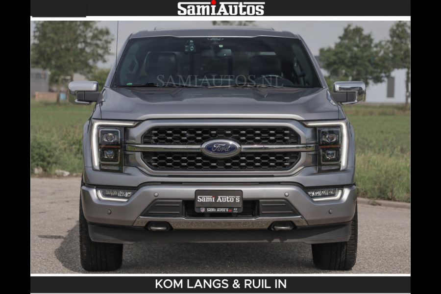Ford USA F-150 PLATINUM | MASSAGE | PANO | GROOTSCHERM | COMFORT STOELEN | ADAPTIVE CRUISE | DC | DUBBELE CABINE | FACELIFT MODEL | GROOT SCHERM | 5 PERSOONS | DC | DASH CAM | MASSAGE | | De specialist in Amerikaanse pick‑ups in Nederland en Europa.