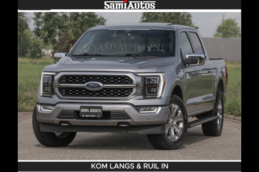 Ford USA F-150 PLATINUM | MASSAGE | PANO | GROOTSCHERM | COMFORT STOELEN | ADAPTIVE CRUISE | DC | DUBBELE CABINE | FACELIFT MODEL | GROOT SCHERM | 5 PERSOONS | DC | DASH CAM | MASSAGE | | De specialist in Amerikaanse pick‑ups in Nederland en Europa.