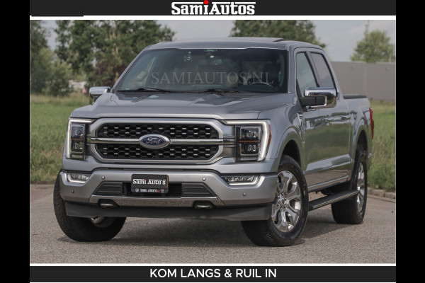 Ford USA F-150 PLATINUM | MASSAGE | PANO | GROOTSCHERM | COMFORT STOELEN | ADAPTIVE CRUISE | DC | DUBBELE CABINE | FACELIFT MODEL | GROOT SCHERM | 5 PERSOONS | DC | DASH CAM | MASSAGE | | De specialist in Amerikaanse pick‑ups in Nederland en Europa.