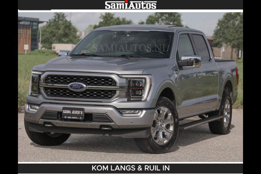 Ford USA F-150 PLATINUM | MASSAGE | PANO | GROOTSCHERM | COMFORT STOELEN | ADAPTIVE CRUISE | DC | DUBBELE CABINE | FACELIFT MODEL | GROOT SCHERM | 5 PERSOONS | DC | DASH CAM | MASSAGE | | De specialist in Amerikaanse pick‑ups in Nederland en Europa.