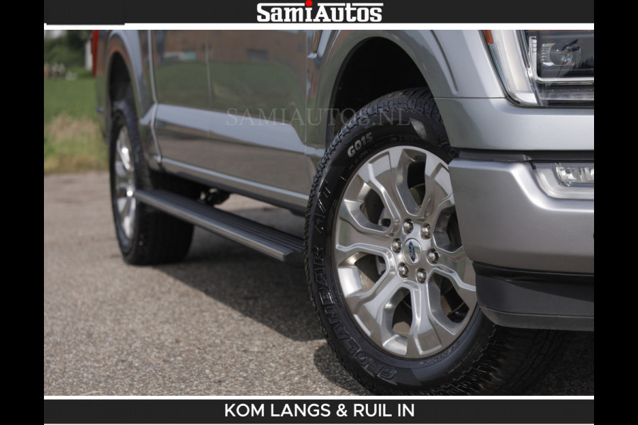 Ford USA F-150 PLATINUM | MASSAGE | PANO | GROOTSCHERM | COMFORT STOELEN | ADAPTIVE CRUISE | DC | DUBBELE CABINE | FACELIFT MODEL | GROOT SCHERM | 5 PERSOONS | DC | DASH CAM | MASSAGE | | De specialist in Amerikaanse pick‑ups in Nederland en Europa.