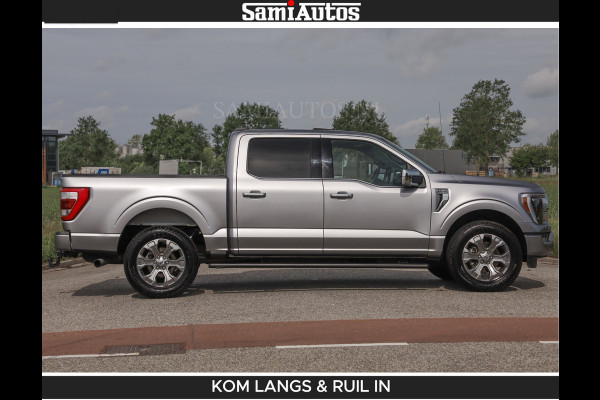Ford USA F-150 PLATINUM | MASSAGE | PANO | GROOTSCHERM | COMFORT STOELEN | ADAPTIVE CRUISE | DC | DUBBELE CABINE | FACELIFT MODEL | GROOT SCHERM | 5 PERSOONS | DC | DASH CAM | MASSAGE | | De specialist in Amerikaanse pick‑ups in Nederland en Europa.