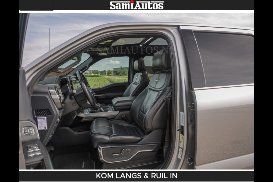 Ford USA F-150 PLATINUM | MASSAGE | PANO | GROOTSCHERM | COMFORT STOELEN | ADAPTIVE CRUISE | DC | DUBBELE CABINE | FACELIFT MODEL | GROOT SCHERM | 5 PERSOONS | DC | DASH CAM | MASSAGE | | De specialist in Amerikaanse pick‑ups in Nederland en Europa.