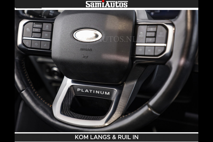 Ford USA F-150 PLATINUM | MASSAGE | PANO | GROOTSCHERM | COMFORT STOELEN | ADAPTIVE CRUISE | DC | DUBBELE CABINE | FACELIFT MODEL | GROOT SCHERM | 5 PERSOONS | DC | DASH CAM | MASSAGE | | De specialist in Amerikaanse pick‑ups in Nederland en Europa.