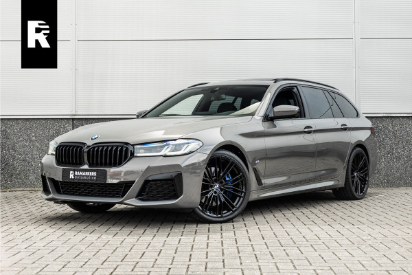 BMW 5 Serie Touring 530i High Executive M-Sport 20inch / Bernina Grau / Pano / Camera / Laser
