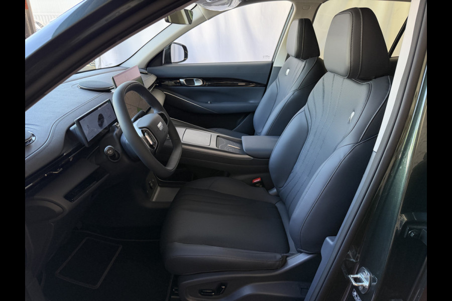 GEELY E5 Pro+ 68KW | Geventileerde & Verwarmde Stoelen | Moss Green | Warmtepomp | 360° Camera | 475 km WLTP