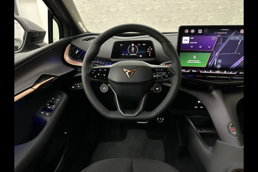 CUPRA Tavascan 286pk 77 kWh | Nieuw! | Winter-Pack | Warmtepomp | Verlengde Fabrieksgarantie | 7x Op Voorraad | Adaptive Cruise Control | 3-Zone Clima | Verwarmde Voorruit | Keyless-Entry | Sfeerverlichting | Stoelverwarming | Carplay | Stuurverwarming | Getint Glas | 19 inch | Lane-Assist | Camera | Draadloos Laden |
