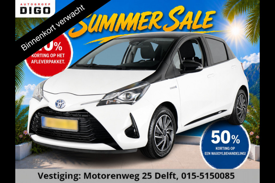 Toyota Yaris 1.5 HYBRID BLACK & WHITE GARANTIE TOT 2030! CLIMAT CONTROLL. ACHTERUITRIJ CAMERA . SLECHTS 58.000 KM GEREDEN!