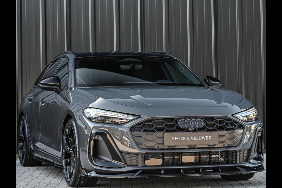 Audi A5 Avant 2.0 e-hybrid quattro S edition Competition | Nimbus grey | 367pk | S-Seats | Panoramadak | B&O Sound | Head-Up | 360 Camera | Adaptive Cruise | Trekhaak | Passagiers display |