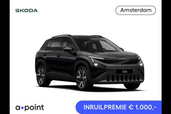 Škoda Epiq Business Launch Edition 56 kWh 211 pk | Suite Interieur | Light & View Pakket | Panorama Dak | Trekhaak | Velgen: 19" lichtmetalen velgen Lark, zwart