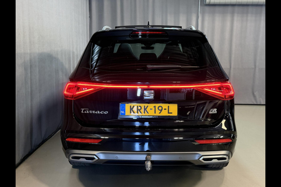 Seat Tarraco 1.4 TSI e-Hybrid PHEV FR Business FABRIEKSGARANTIE 03-2028 20"/Panoramadak/Trekhaak/360 camera/Keyless/Dodehoek/Elektrische klep/Stuur + stoelverwarming v+a