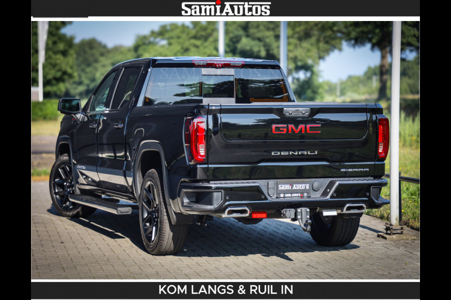 GMC Sierra DENALI 6.2 V8 426PK Full Option | De Meest Luxe Pick-Up in zijn Klasse | Comfortabele Dubbele Cabine met Royale 5 Zitplaatsen | BPM vrij | Nu Leverbaar uit Voorraad | Voorraad Nr 2252 | De specialist in Amerikaanse pick‑ups in Nederland en Europa.