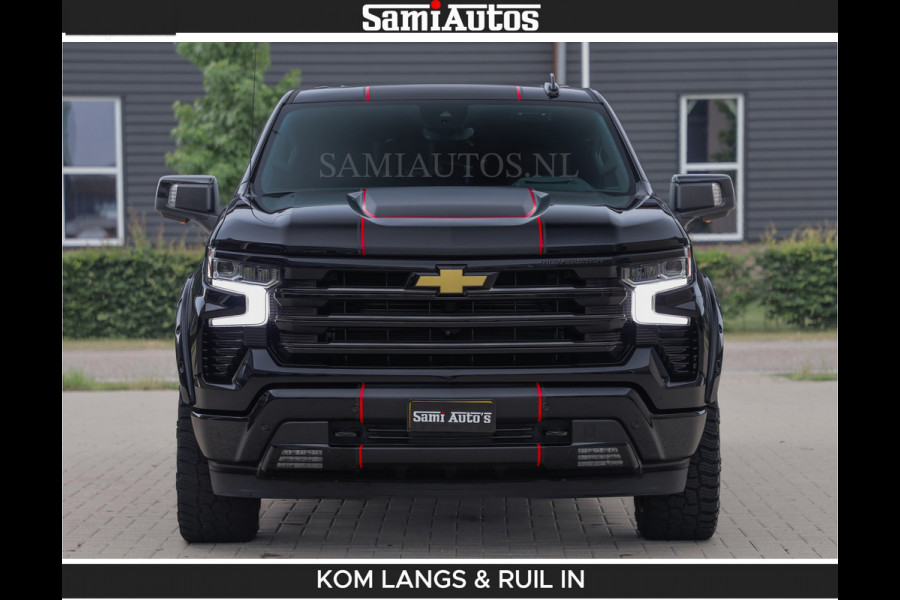 Chevrolet Silverado BEAST | HULK PACK | 6.2 V8 426PK | HUIF | BLACK OPS | BOM VOL | GARANTIE TOT 24-01-2028 | DC 5 PERSOONS | DUBBELE CABINE | HUD | COMFORT STOELEN GEKOELD EN VERWARMD | BOSE | EN NOG VEEL MEER ....|