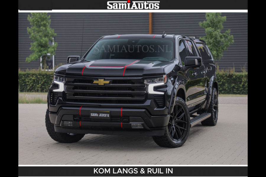 Chevrolet Silverado BEAST | HULK PACK | 6.2 V8 426PK | HUIF | BLACK OPS | BOM VOL | GARANTIE TOT 24-01-2028 | DC 5 PERSOONS | DUBBELE CABINE | HUD | COMFORT STOELEN GEKOELD EN VERWARMD | BOSE | EN NOG VEEL MEER ....|