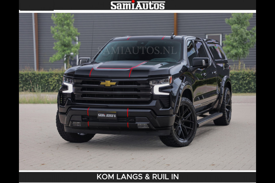 Chevrolet Silverado BEAST | HULK PACK | 6.2 V8 426PK | HUIF | BLACK OPS | BOM VOL | GARANTIE TOT 24-01-2028 | DC 5 PERSOONS | DUBBELE CABINE | HUD | COMFORT STOELEN GEKOELD EN VERWARMD | BOSE | EN NOG VEEL MEER ....|