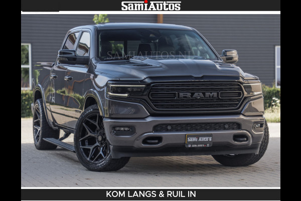 Dodge Ram LIMITED 5.7 V8 402PK | HUD | 4PL WHEELS | LUCHTVERING |OPEN UILAAT KLEP | BOM VOL | GRANITE CRYSTAL | DC | CREW CAB | DUBBELE CABINE | 5 PERSOONS GRIJSKENTEKEN | EERSTE EIGENAAR | TOP STAAT 44000 KM |