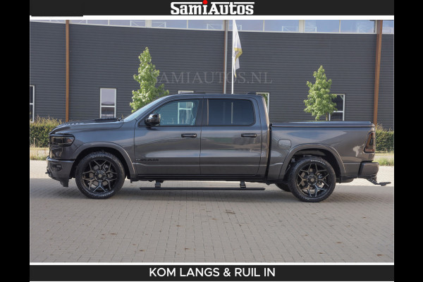 Dodge Ram LIMITED 5.7 V8 402PK | HUD | 4PL WHEELS | LUCHTVERING |OPEN UILAAT KLEP | BOM VOL | GRANITE CRYSTAL | DC | CREW CAB | DUBBELE CABINE | 5 PERSOONS GRIJSKENTEKEN | EERSTE EIGENAAR | TOP STAAT 44000 KM |