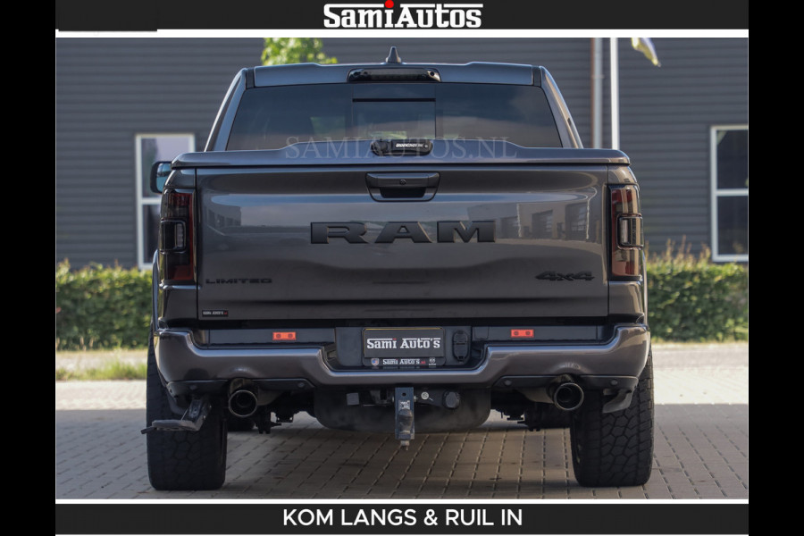 Dodge Ram LIMITED 5.7 V8 402PK | HUD | 4PL WHEELS | LUCHTVERING |OPEN UILAAT KLEP | BOM VOL | GRANITE CRYSTAL | DC | CREW CAB | DUBBELE CABINE | 5 PERSOONS GRIJSKENTEKEN | EERSTE EIGENAAR | TOP STAAT 44000 KM |