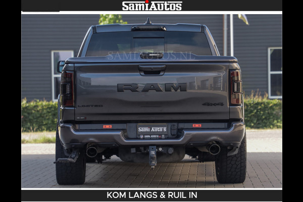 Dodge Ram LIMITED 5.7 V8 402PK | HUD | 4PL WHEELS | LUCHTVERING |OPEN UILAAT KLEP | BOM VOL | GRANITE CRYSTAL | DC | CREW CAB | DUBBELE CABINE | 5 PERSOONS GRIJSKENTEKEN | EERSTE EIGENAAR | TOP STAAT 44000 KM |