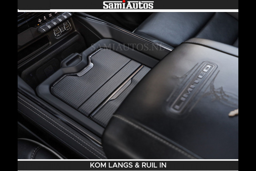 Dodge Ram LIMITED 5.7 V8 402PK | HUD | 4PL WHEELS | LUCHTVERING |OPEN UILAAT KLEP | BOM VOL | GRANITE CRYSTAL | DC | CREW CAB | DUBBELE CABINE | 5 PERSOONS GRIJSKENTEKEN | EERSTE EIGENAAR | TOP STAAT 44000 KM |