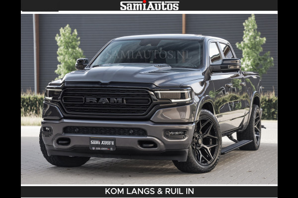 Dodge Ram LIMITED 5.7 V8 402PK | HUD | 4PL WHEELS | LUCHTVERING |OPEN UILAAT KLEP | BOM VOL | GRANITE CRYSTAL | DC | CREW CAB | DUBBELE CABINE | 5 PERSOONS GRIJSKENTEKEN | EERSTE EIGENAAR | TOP STAAT 44000 KM |