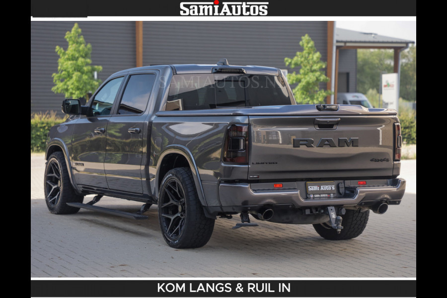 Dodge Ram LIMITED 5.7 V8 402PK | HUD | 4PL WHEELS | LUCHTVERING |OPEN UILAAT KLEP | BOM VOL | GRANITE CRYSTAL | DC | CREW CAB | DUBBELE CABINE | 5 PERSOONS GRIJSKENTEKEN | EERSTE EIGENAAR | TOP STAAT 44000 KM |