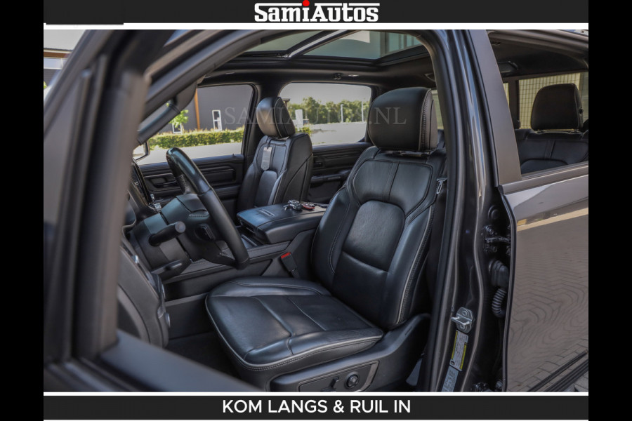Dodge Ram LIMITED 5.7 V8 402PK | HUD | 4PL WHEELS | LUCHTVERING |OPEN UILAAT KLEP | BOM VOL | GRANITE CRYSTAL | DC | CREW CAB | DUBBELE CABINE | 5 PERSOONS GRIJSKENTEKEN | EERSTE EIGENAAR | TOP STAAT 44000 KM |
